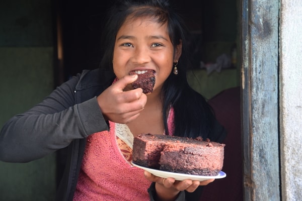 The traditional cake of the Khasis-- Pusaw